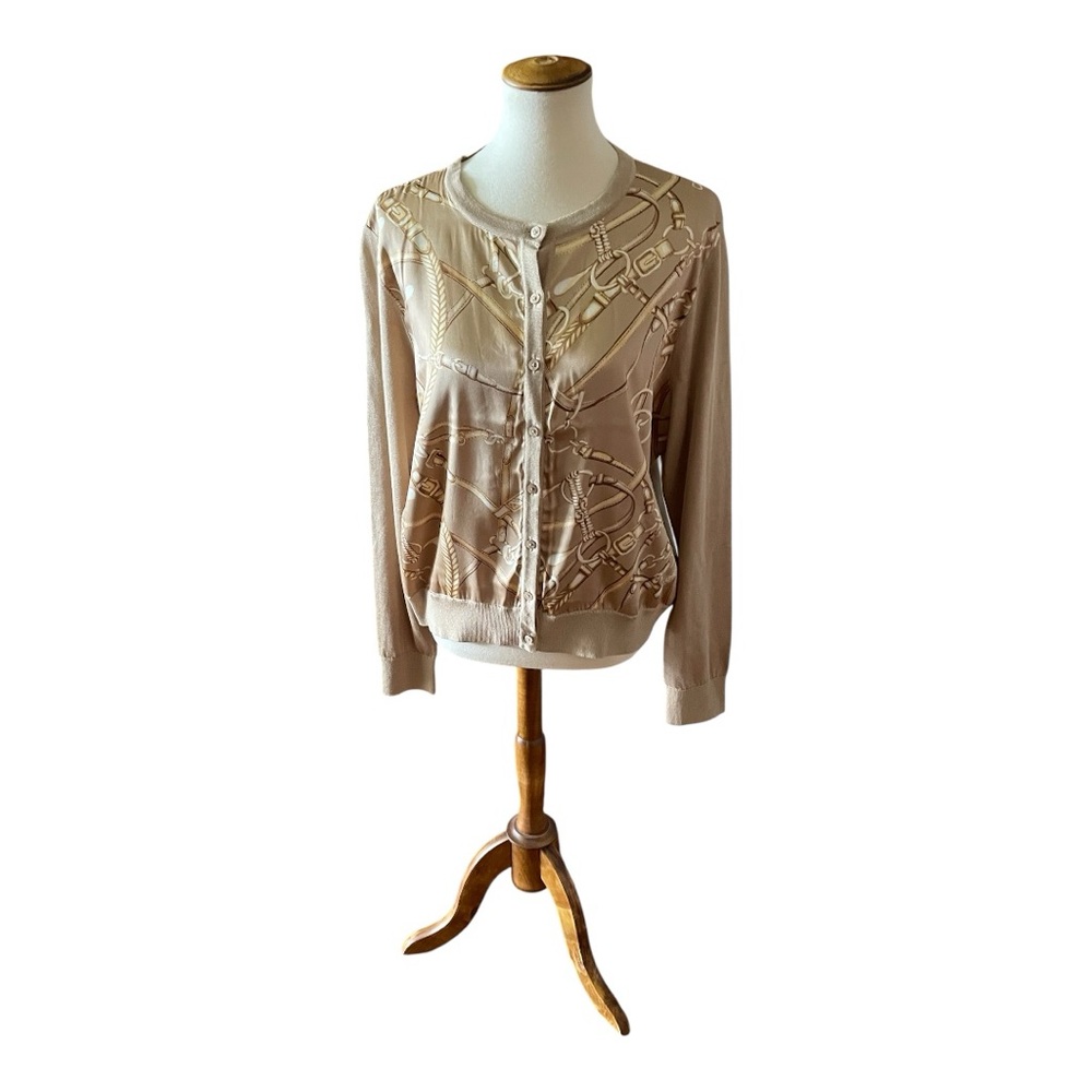 #173, Lauren Ralph Lauren Women's Beige Cardigan, size XXL